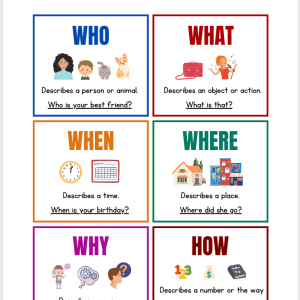 Wh- Questions Stimuli; ABA Resources and Stimuli; Social Skills Activity; Social Skills Flashcards; Wh- Questions Flashcards